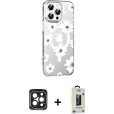 Cepte Toptan iPhone 15 Pro Max Yörünge Işık Prime - Siyah Bilvis Hayalet Cam Ekran Koruyucu + Siyah Pvd Metal Kamera Lens