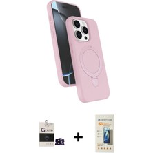 Cepte Toptan iPhone 14 Pro Max Iz Işık Koleksiyonu - Siyah 6d Mat Seramik Hayalet Nano Ekran Koruyucu + Siyah Bilvis Titan Kamera Lens