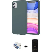 Cepte Toptan iPhone 11 Kozmos Yansıma Özel Seri - Siyah 6d Antistatik Mat Seramik Hayalet Nano Ekran Koruyucu + Gökkuşağı Pers Alüminyum Kamera Lens