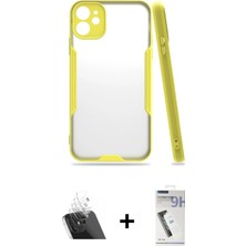 Cepte Toptan iPhone 11 Atlas Asil Serisi - Şeffaf Uv Polymer Nano Ekran Koruyucu + Şeffaf Kamera Lens Koruma Cam