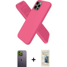 Cepte Toptan iPhone 12 Pro Kozmos Yansıma Özel Seri - Siyah 6d Mat Seramik Hayalet Nano Ekran Koruyucu + Yeşil Neon Fosforlu Kamera Lens