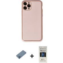 Cepte Toptan iPhone 11 Pro Yadigar Klasik - Siyah 5d Hayalet Cam Ekran Koruyucu + Mavi Shine Kamera Lens Koruma Cam