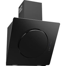 Termikel Anthemis 60 BL 60 cm Yatay Siyah Cam Davlumbaz