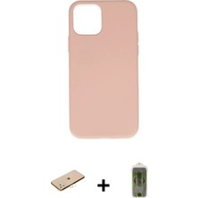 Cepte Toptan iPhone 11 Pro Ahenk Serisi - Siyah Joko Magic 5d Hayalet Cam + Pembe Renkli Kamera Lens Koruma Cam