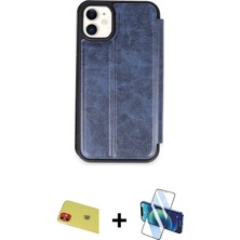 Cepte Toptan iPhone 11 Zirve Yansıma Serisi - Siyah 3D Antistatik Seramik Nano Ekran Koruyucu + Kırmızı Rainbow Kamera Lens Koruma Cam