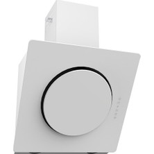 Termikel Anthemis 60 W 60 cm Yatay Beyaz Cam Davlumbaz