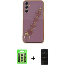 Cepte Toptan Galaxy A24 4g Nova Işık Prime - Siyah 6d Antistatik Mat Seramik Hayalet Nano Ekran Koruyucu + Gümüş Raze Metal Kamera Lens