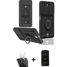 Cepte Toptan Redmi 13C Vadi Form Prime - Siyah 6d Antistatik Mat Seramik Hayalet Nano Ekran Koruyucu + Şeffaf Kamera Lens Koruma Cam