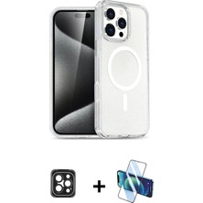 Cepte Toptan iPhone 16 Pro Max Nova Asil Prime - Siyah 3D Antistatik Seramik Nano Ekran Koruyucu + Siyah Pvd Metal Kamera Lens