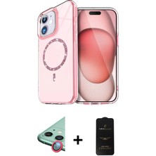 Cepte Toptan iPhone 11 Kıvılcım Form Prime - Siyah 6d Antistatik Mat Seramik Hayalet Nano Ekran Koruyucu + Kırmızı Raze Metal Kamera Lens