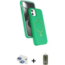 Cepte Toptan iPhone 11 Iz Işık Koleksiyonu - Siyah Joko Magic 5d Hayalet Cam + Gökkuşağı Pers Alüminyum Kamera Lens