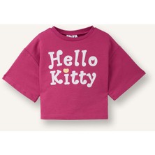 DeFacto Hello Kitty Oversize Tişört Kız Bebek H0674A526SM