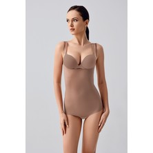 NEWBRA LINGERIE Lazer Kesim Göğsü Açık Slip Korse , 369240