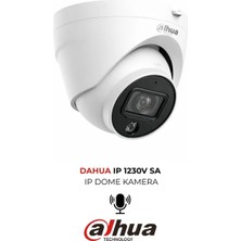 Dahua IPC-HDW1230V-SA-0280B 2mp H.265+ 2.8mm Poe Dome Güvenlik Kamerası Dahili Mikrofonlu