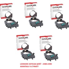 Lexmark 3070166-  2480-2490 Yazarkasa Şerit Avantajlı  5' Lipaket