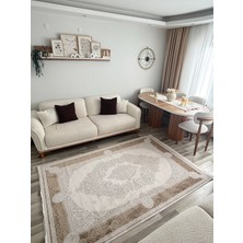 Gülcem Home Ihtişam Perge,  Emsalsiz Ipeksi Yün Tuşeli Triko Akrilik Oturma Odası ve Salon Halısı