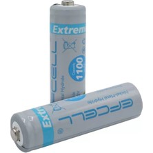 Acstore Efcell Extreme Life+ 1.2V 1100MAH Şarj Edilebilir Aa Kalem Pil (2'li Paket)