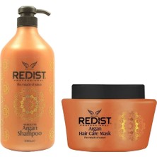 Redist 1000 ml Argan Şampuan ve 500 ml Besleyici Saç Bakım Maskesi Tüm Saçlar İçin Özel Set