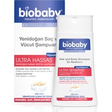 Biobaby Yenidoğan Saç ve Vücut Şampuanı Ultra Hassas Hipoalarjenik 200 Ml