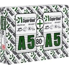 Copier Bond A5 Renkli Fotokopi Kağıdı 80 G/m² 1.000 Yaprak Ölçüler: 148x210 mm
