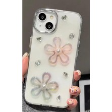 13-14 ve 15 ile Uyumlu Epoksi 2 Çiçek Oyuncak Tasarımlı Esnek Silikon Kılıfı