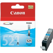 Canon Cli-521C Cyan Mavi Mürekkep Kartuş Mp260-540-550-560-620-630 Mx860-870
