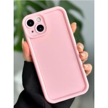 13 ve 14 Uyumlu Darbe Önleyici Mat Lansman Silikon Kılıf - Pembe