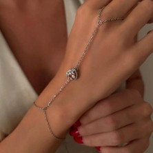 Merve Takı Çelik Pembe Kalpli Silver Marka Şahmeran