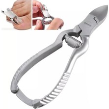 Çift Yaylı Tırnak Makası, 14 Cm, Paslanmaz Çelik, Kilit Mekanizmalı, Metalik Gri, MB-TIM-001