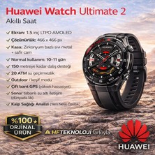 Huaweı Watch Ultimate 2 Akıllı Saat Siyah + Huawei Kulak Içi  Kulaklık Hediye