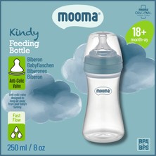 Mooma Kindy Antikolik Bebek Biberonu 250 ml / BPA İçermez / 18+ Ay - Bowl Blue