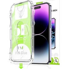 12 Pro ile Uyumlu Cam Ekran Koruyucu Kolay Kurulum Aparatlı Tam Uyumlu Glass Full Cover
