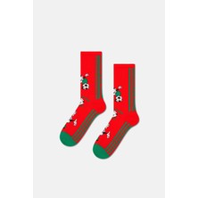 Happy Socks - Erkek Kırmızı Dünya Kupası Portekiz Temalı Sneaker Çorap