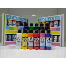 Südor Monalisa Akrilik Mixartcolors 12 x 70 ml Bulut Mavi Renkli Set ile Sanat Yapın