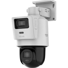 Hilook Ptz-N2D400M-De-14 Tandemvu 2.8-8Mm 4Mp+4Mp Sabit Lensli Poe Pt Dome Kamera