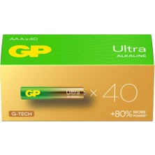 MegaSepet Gp Ultra Alkalin Aaa Ince Kalem Pil 40'lı Paket