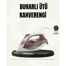 Asiltech Buharlı Ütü 2200W Seramik Taban 300 ml Kahverengi Dikey Ütüleme