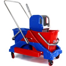 Aform Plastik Çift Kovalı Temizlik Arabası