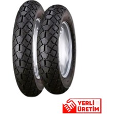 Anlaş Mondial 100 Nt Turkuaz Ön 90/90-12 ve Arka 3.50-10 MB79 Anlaş Irc Set