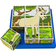 Çiftlik Hayvanları 3D Puzzle - 9 Küp 6 Yapboz