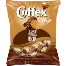 Elvan Coffex Mix 1000 gr Kahve-Cappuccino-Mocha Aromalı Kahveli Sert Şeker