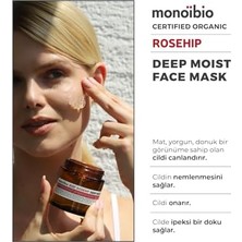 Rosehıp Yoğun Nemlendirici Yüz Maskesi – Yorgun Mat ve Donuk Ciltler Için Ipeksi Etki - Rosehip Jojoba Argan ve Tatlı Badem Içerikli - Cosmos Organıc Sertifikalı & Vegan 100 ml