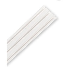 Fırat 3'lü 3 Raylı Perde Rayı Korniş 3 Metre Beyaz Modern Stil Yüksek Kalite