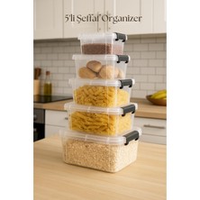 Katre46 5 Li Şeffaf Saklama Kutusu & Düzenleme Kutusu Mix SET-DNY0040