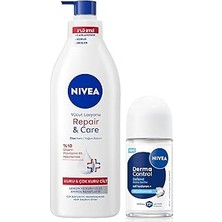 Uravas Store Kadın Roll-On Deodorant Derma Control Defend 50ML Repair&amp;care Nemlendirici Vücut Losyonu 400