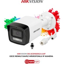 Hikvision DS-2CD1023G2-LIUF 2mp Gece Renkli Hybrid Light Bullet Kamera Gece Renkli ve Sesli