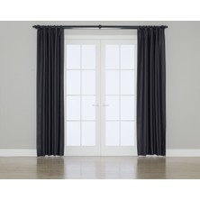 Gauze Fabric Design Blackout Karartma Özellikli Perde Antresit