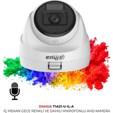 Dahua Hac T1A21P U Il A 0280B 1080P Güvenlik Kamerası 2.8mm Lens Smart Dual Light Gece Renkli ve Sesli
