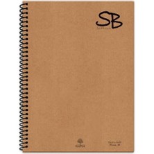 Sb A4 70 Yp. Defter Kapak Spiralli Hafif Kağıt Kareli 140 Sf.