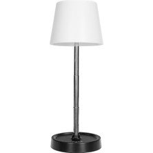 S-Link Sl-M9002 Usb Destekli Paslanmaz Çelik Beyaz Masa Üstü 12 Smd Ledli Okuma Lambası